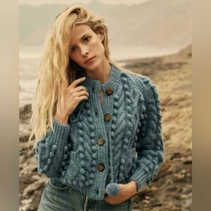 Doen Pomme Cardigan -Small - Monaco Blue